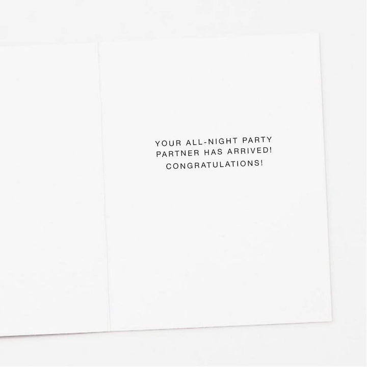Up All Night New Baby Greeting Card Greeting Card Apartment 2