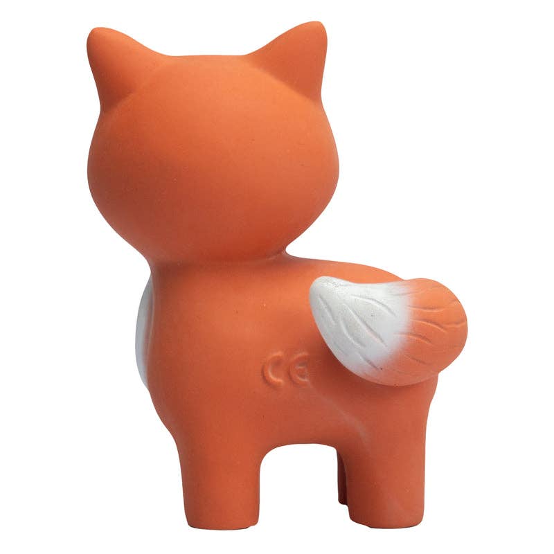 Tikiri Fox Teether, Rattle &amp; Bath Toy Pacifiers and Teething Tikiri