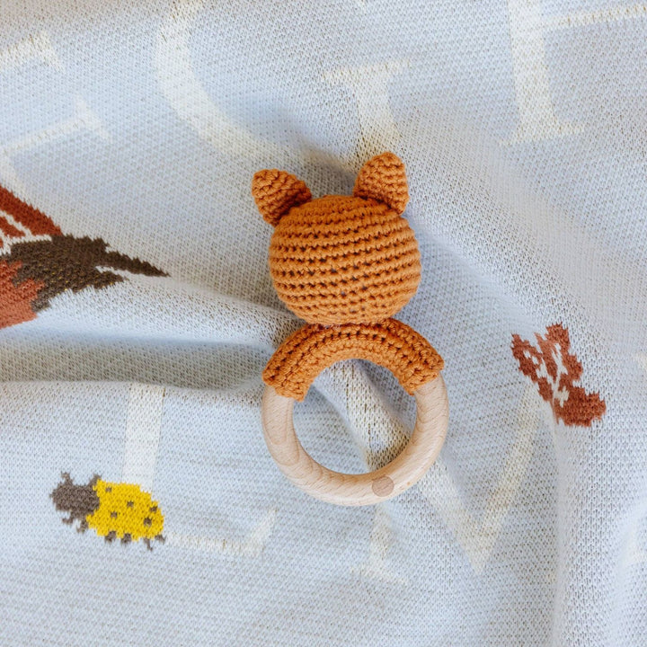 Alphabet Blanket Hat Teether Gift Set Baby Newborn Fox Baby Blanket The Blueberry Hill
