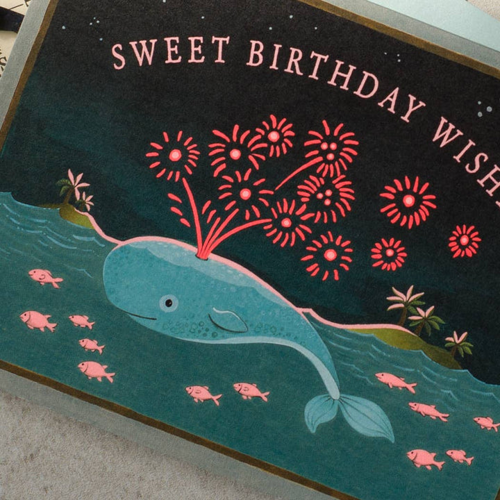 Whale Birthday Greeting Card Greeting Card JooJoo Paper