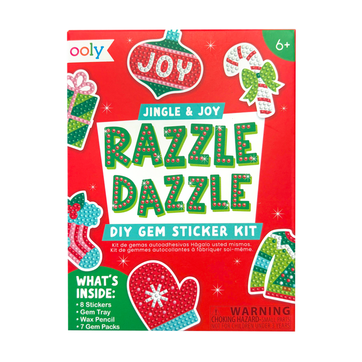 Ooly Mini Razzle Dazzle DIY Gem Sticker Kit - Jingle &amp; Joy Art &amp; Craft Ooly