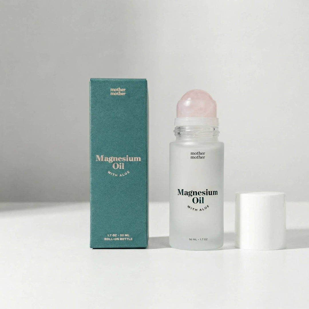 Mother Mother Magnesium Oil + Aloe, Rose Quartz Roller Natural Toiletries Mother Mother