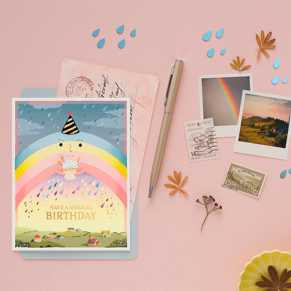 Rainbow Birthday Greeting Card Greeting Card JooJoo Paper