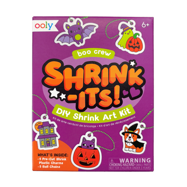 Ooly Mini Shrink-Its! DIY Shrink Art Kit - Boo Crew Art Kit Ooly