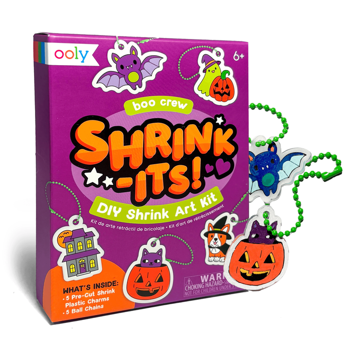 Ooly Mini Shrink-Its! DIY Shrink Art Kit - Boo Crew Art Kit Ooly