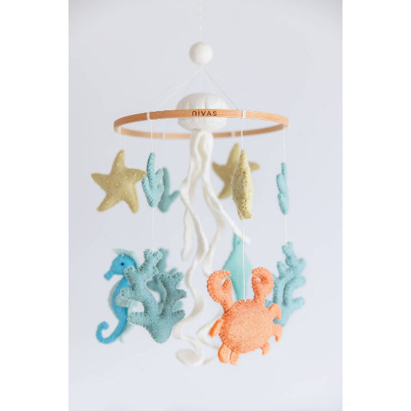 Ocean Life Crib Mobile - Handmade Baby Gift Baby Mobiles Nivas