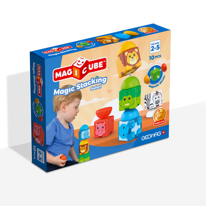 Geomag™ Magicube Safari Stacking – 10 Piece Magnetic Blocks