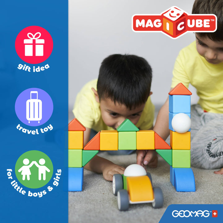 Geomag™ Magicube Safari Stacking – 10 Piece Magnetic Blocks