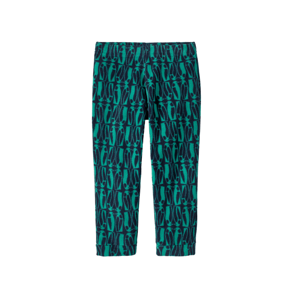 Fall 2026 Patagonia Baby Micro D Bottoms Fleece Patagonia Geo Penguin: Solo Teal 6 months