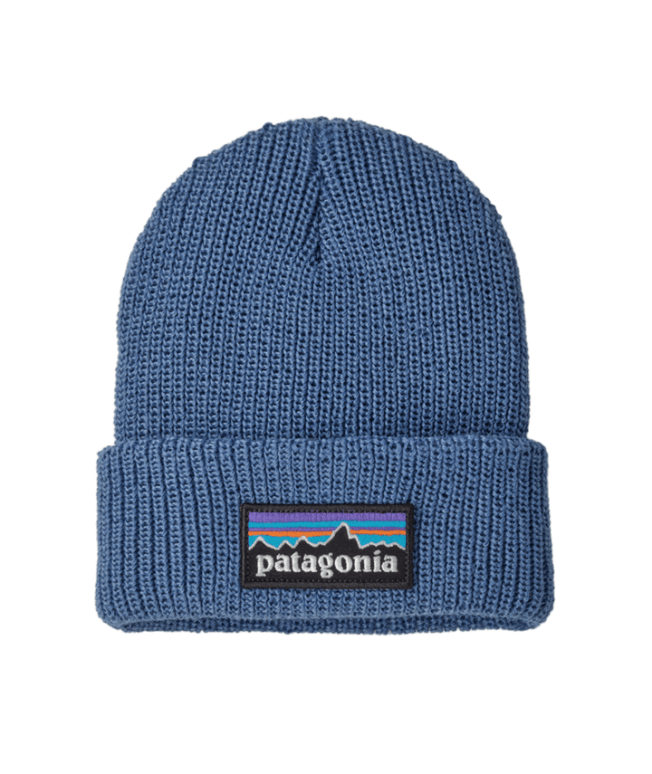 Fall 2026 Patagonia Baby Logo Beanie Baby &amp; Toddler Hats Patagonia P-6 Logo: Barnacle Blue