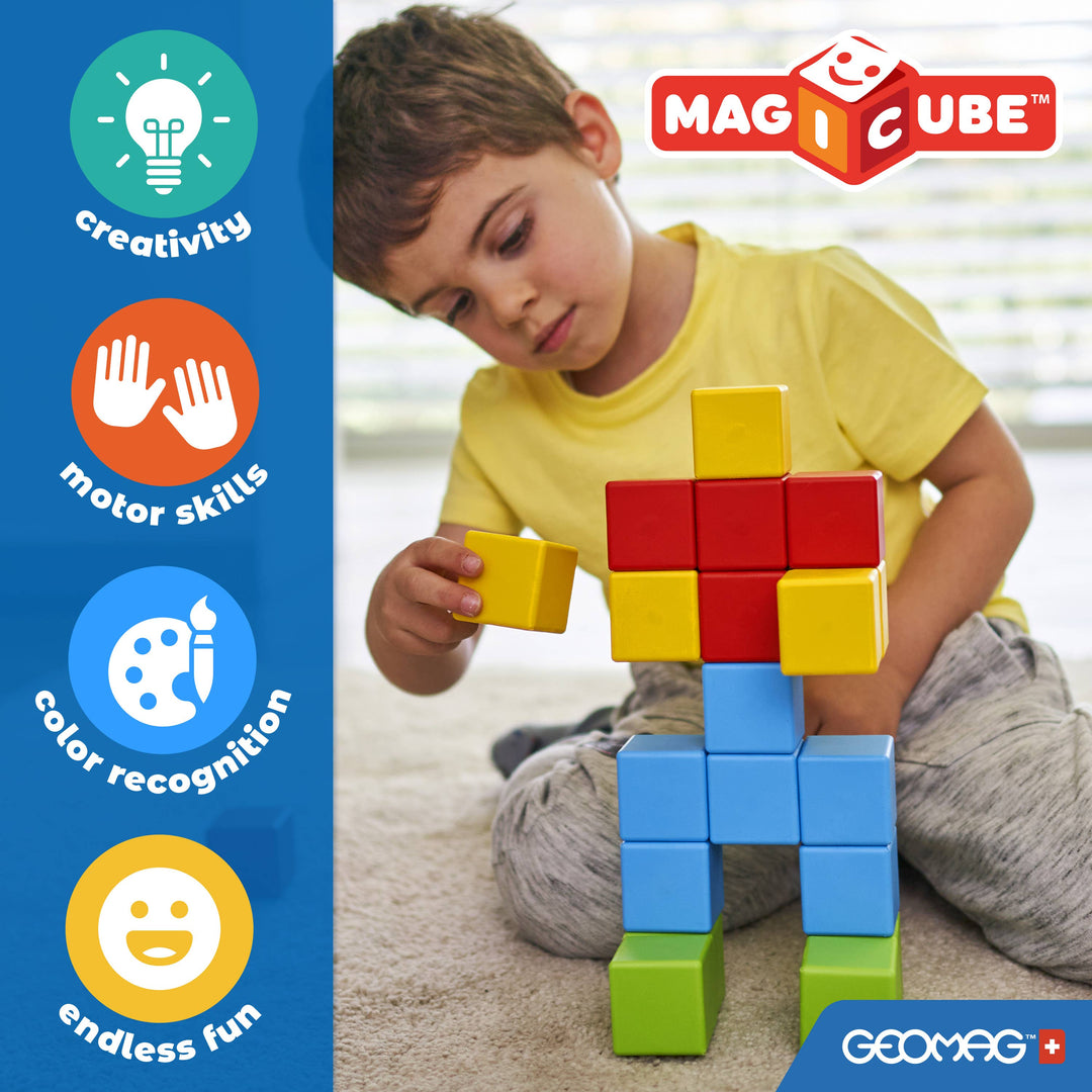 Geomag™ Magicube Safari Stacking – 10 Piece Magnetic Blocks