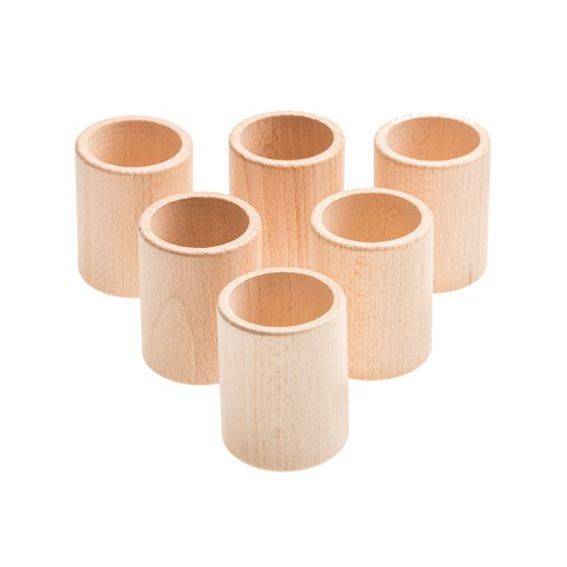 Grapat 6 Natural Cups Wooden Toys Grapat