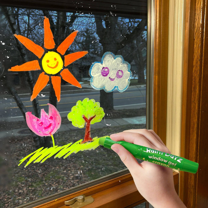 Ooly Rainy Dayz Window Gel Crayons - Set of 10 Crayons Ooly