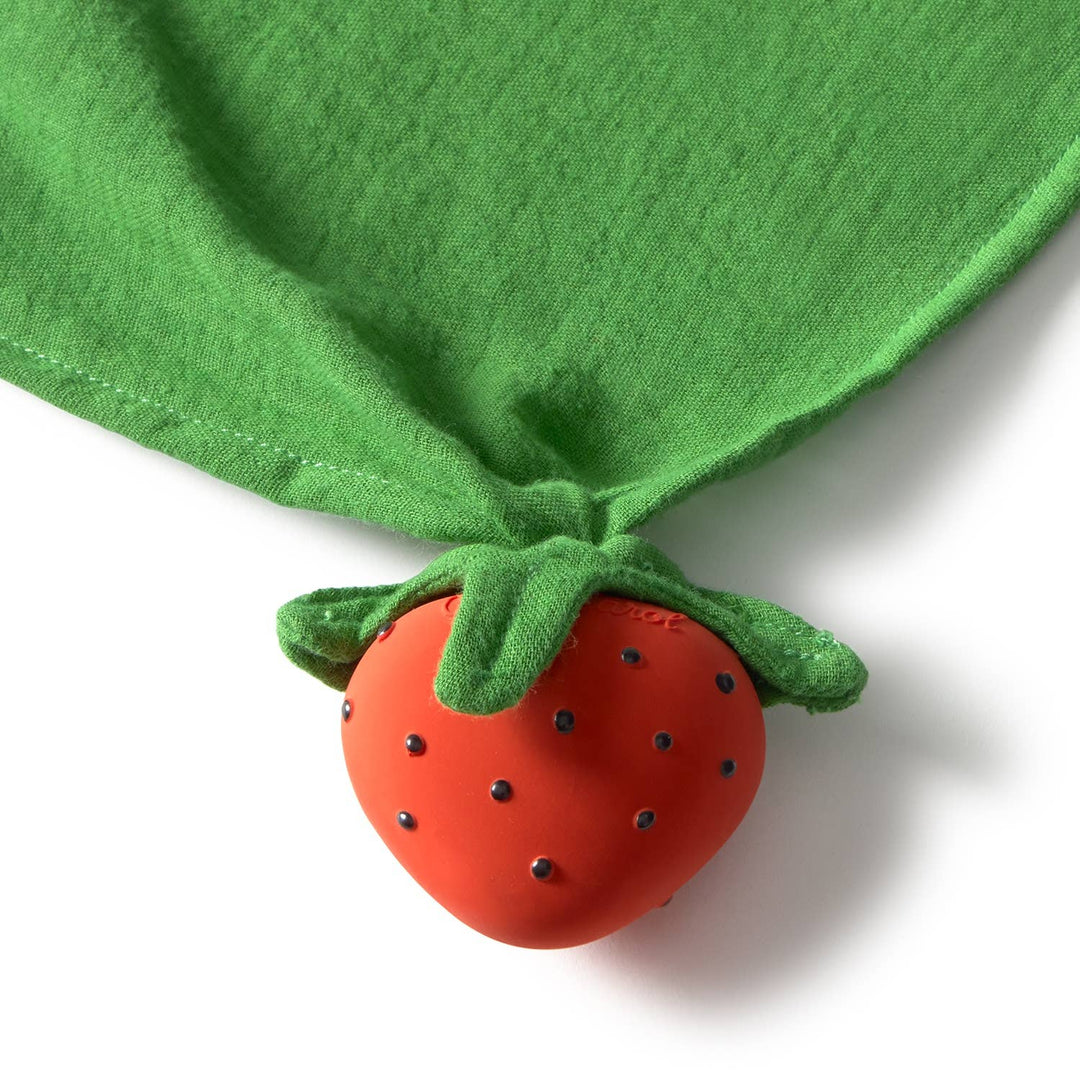 Oli &amp; Carol Sweetie the Strawberry Big Doudou Teether Oli &amp; Carol