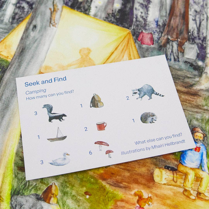 Camping Seek &amp; Find Playsilk Play Silks Sarah&