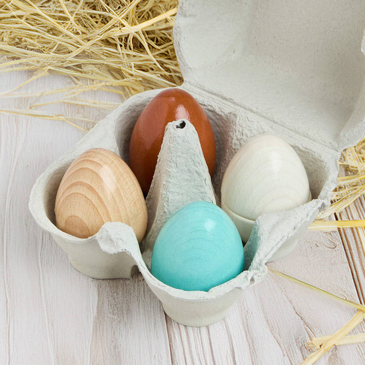Creative Play – Wooden Eggs Play Food Set Toddler And Pretend Play Haba