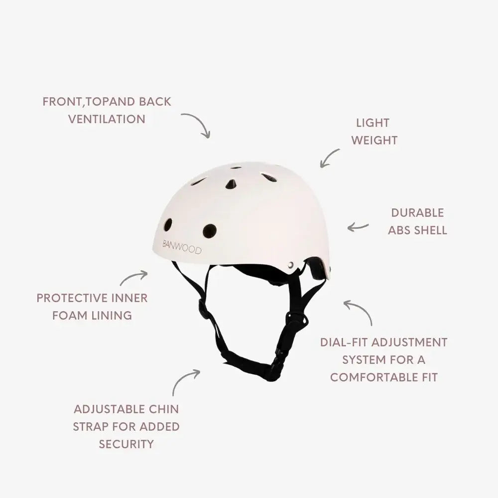 Banwood Helmet- Matte Pink (50-54 cm) Helmet Banwood