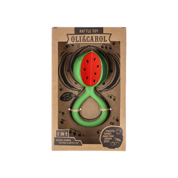 Oli &amp; Carol Watermelon Rattle Toy baby rattle Oli &amp; Carol