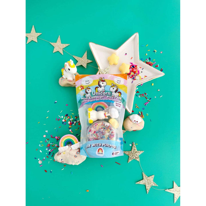 Earth Grown KidDough Unicorn Mini Play Pack Clay/Dough EGKD
