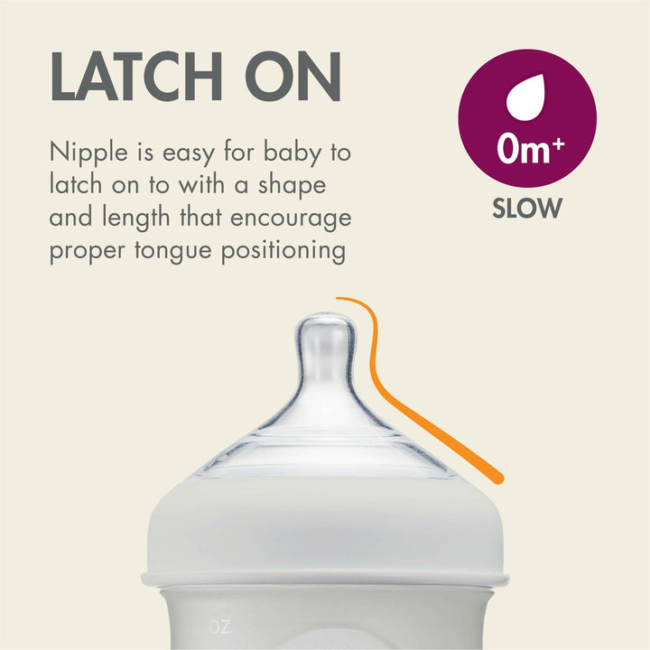 Boon Nursh Bottle 4 Oz. - 3 Bottles - Gray Multicolor Bottles &amp; Sippies Boon