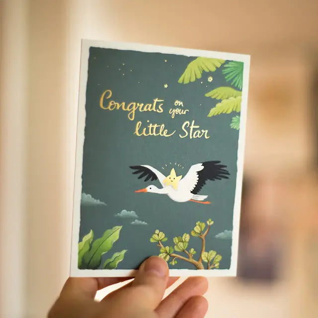 Baby Star Greeting Card Greeting Card JooJoo Paper