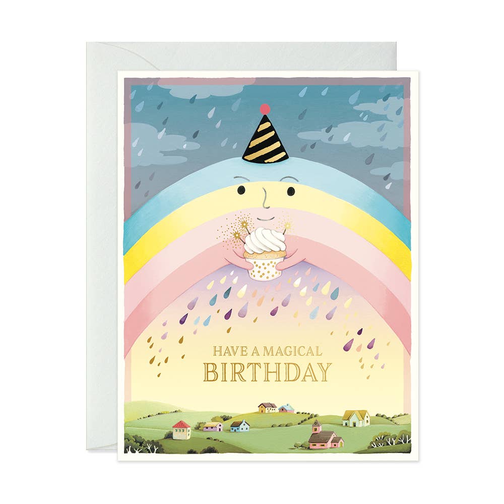 Rainbow Birthday Greeting Card Greeting Card JooJoo Paper