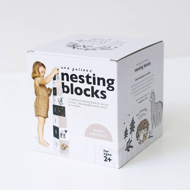 Wee Gallery Nesting Blocks - Baby Animals Blocks Wee Gallery