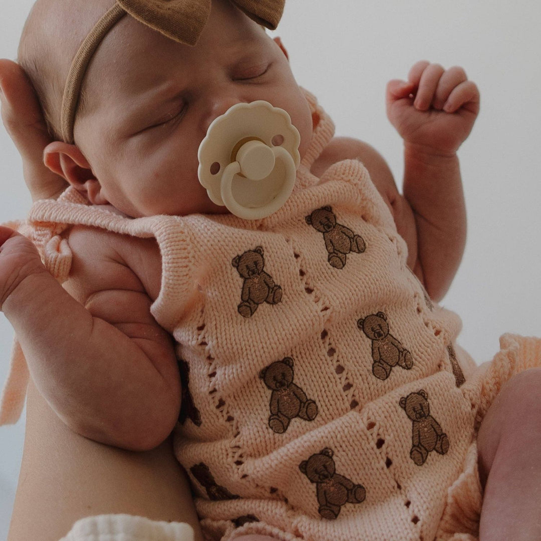 Forever French Knit Ruffle Romper- Lottie Forever French Baby