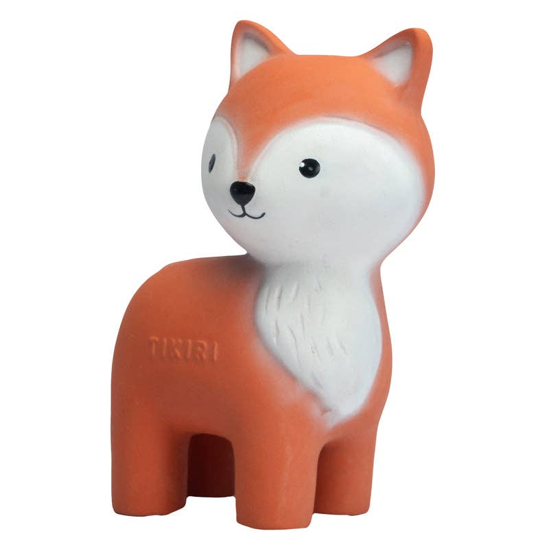 Tikiri Fox Teether, Rattle &amp; Bath Toy Pacifiers and Teething Tikiri