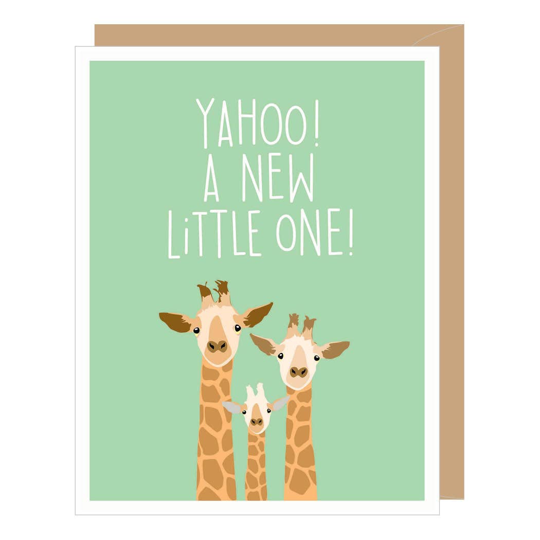 Giraffe New Little One Baby Card Greeting Card Apartment 2