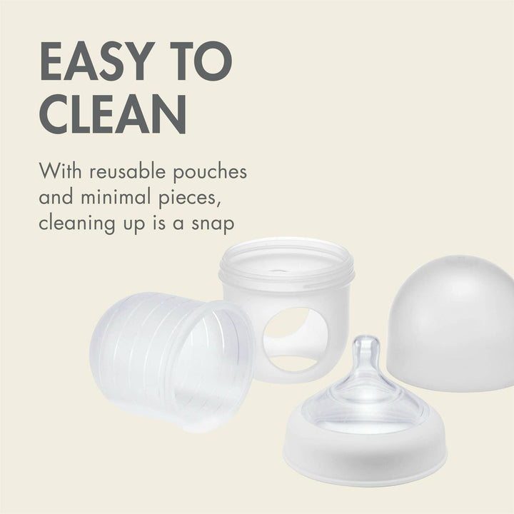 Boon Nursh Bottle 4 Oz. - 3 Bottles - Gray Multicolor Bottles &amp; Sippies Boon