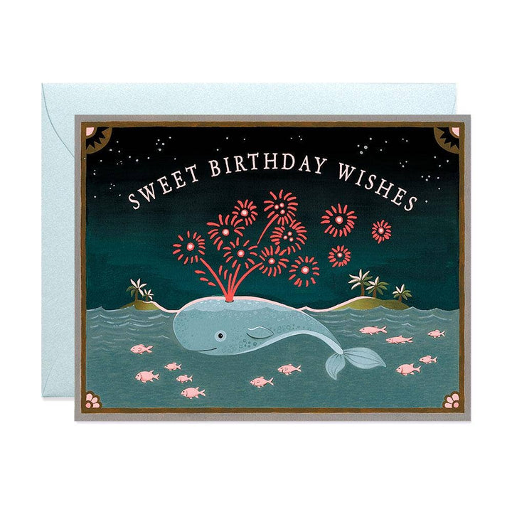 Whale Birthday Greeting Card Greeting Card JooJoo Paper