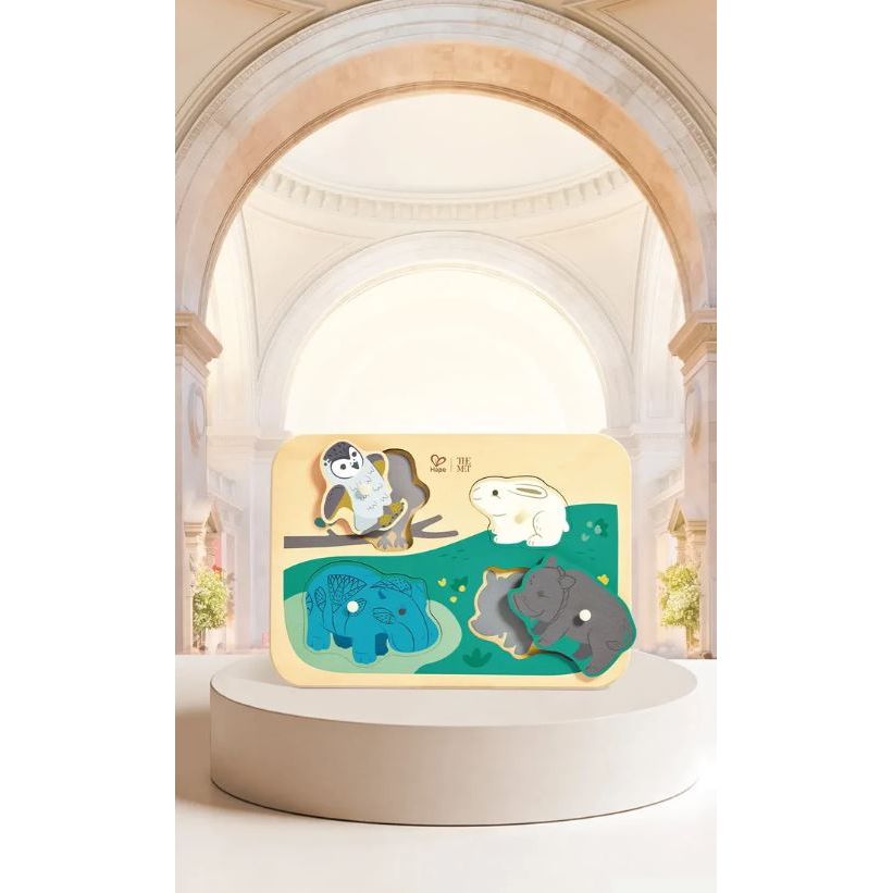 Hape - The Met - Animal Friends Peg Puzzle Puzzles Hape