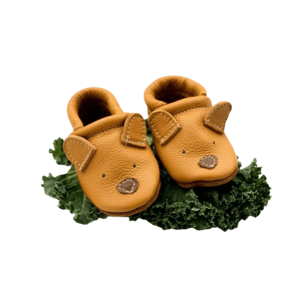Starry Knight Cute Critter Leather Moccasin- Honey Bear Baby & Toddler Shoes Starry Knight Designs