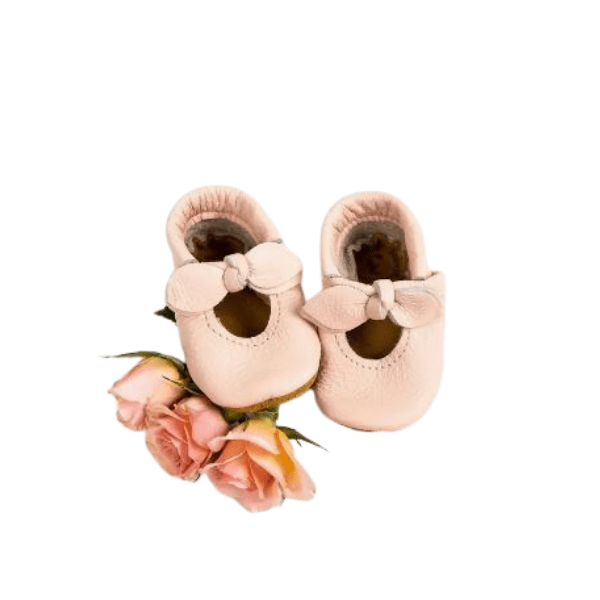 Starry Knight Rose Blush Bella Janes Baby Moccasins Baby &amp; Toddler Shoes Starry Knight Designs