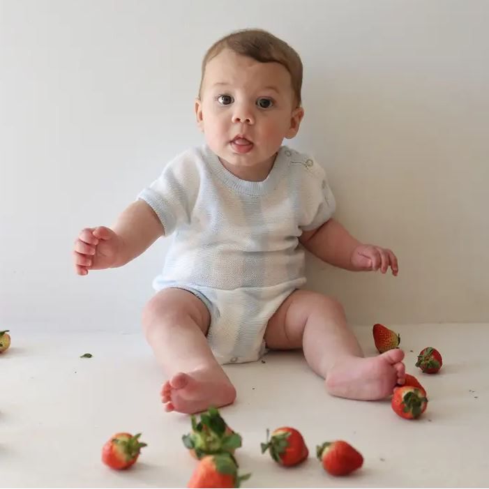 Forever French Knit Romper - Benny Romper Forever French Baby