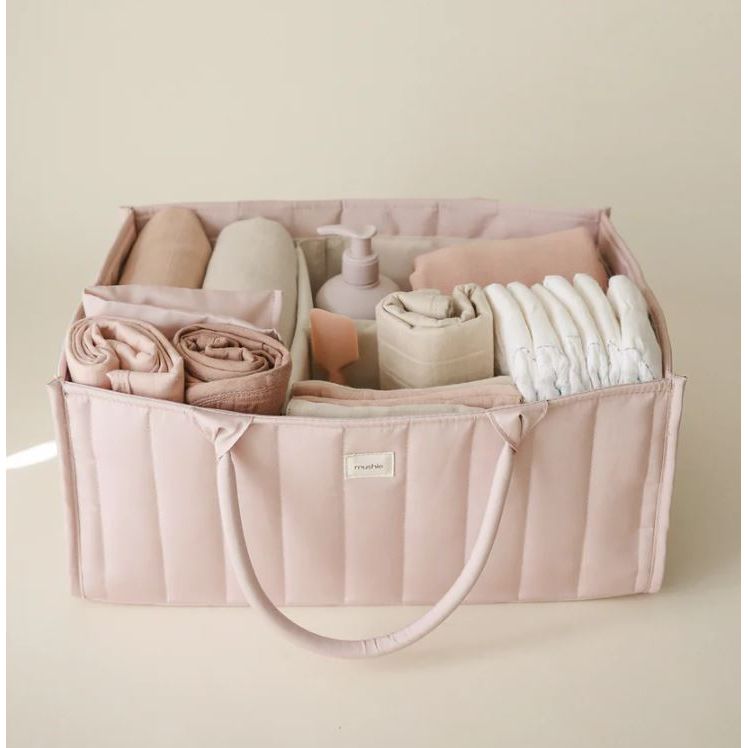 Mushie Diaper Caddy Diaper Caddy Mushie Blush