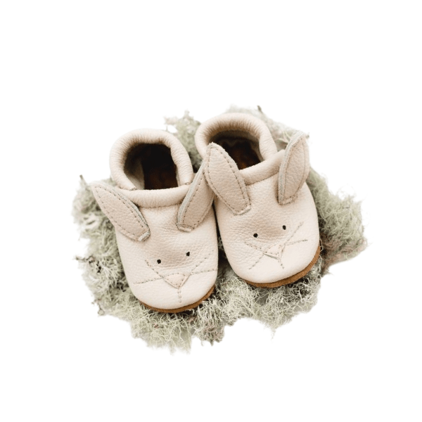 Starry Knight Cute Critter Leather Moccasin- Bunnies Baby &amp; Toddler Shoes Starry Knight Designs