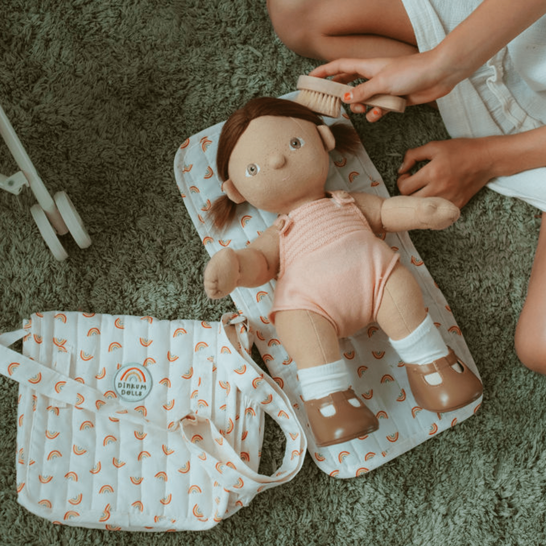 Olli Ella Carrie Convertible Changing Set- Rainbow Dolls Olliella