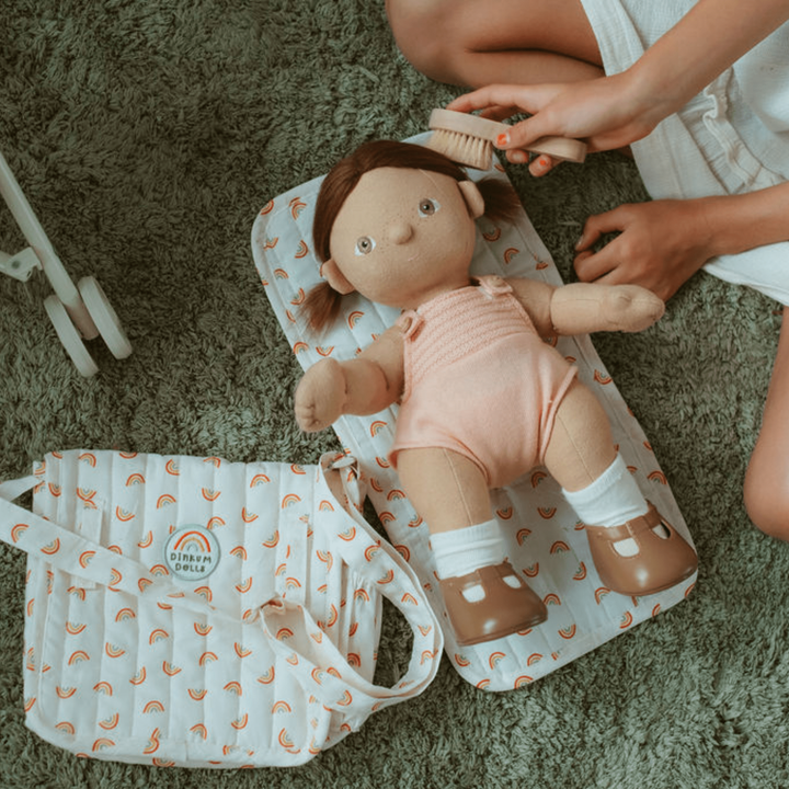 Olli Ella Carrie Convertible Changing Set- Rainbow Dolls Olliella