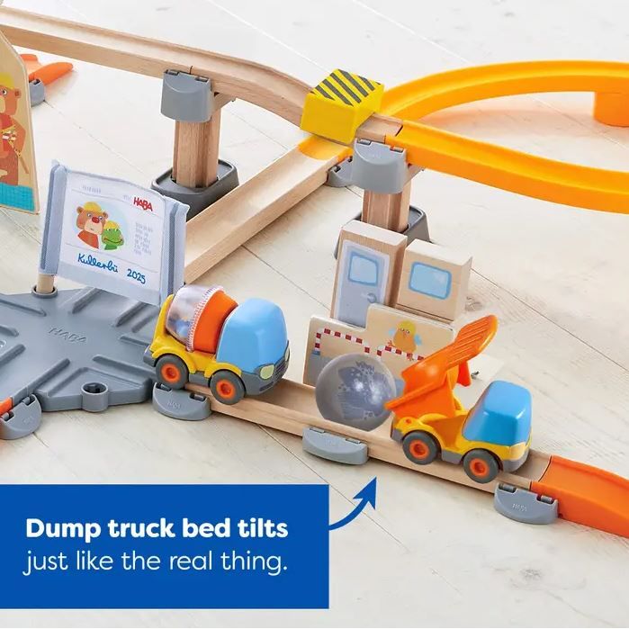 Haba Kullerbü Construction Zone Play Track Set -DAMAGED box-15%-Final Sale Track Haba