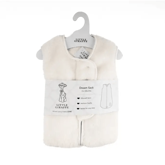 Little Giraffe Stretch Chenille Dreamsack- Cream Swaddles & Blankets Little Giraffe