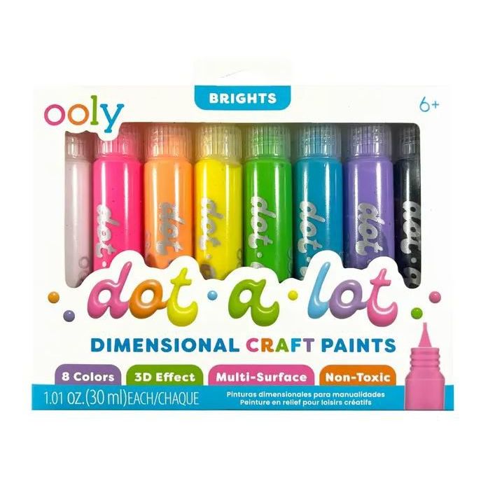 Ooly Dot-A-Lot: Dimensional Craft Paint - Bright Paint Ooly