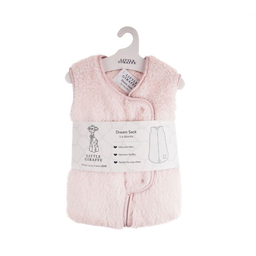 Little Giraffe Stretch Chenille Dreamsack- Pink Swaddles & Blankets Little Giraffe