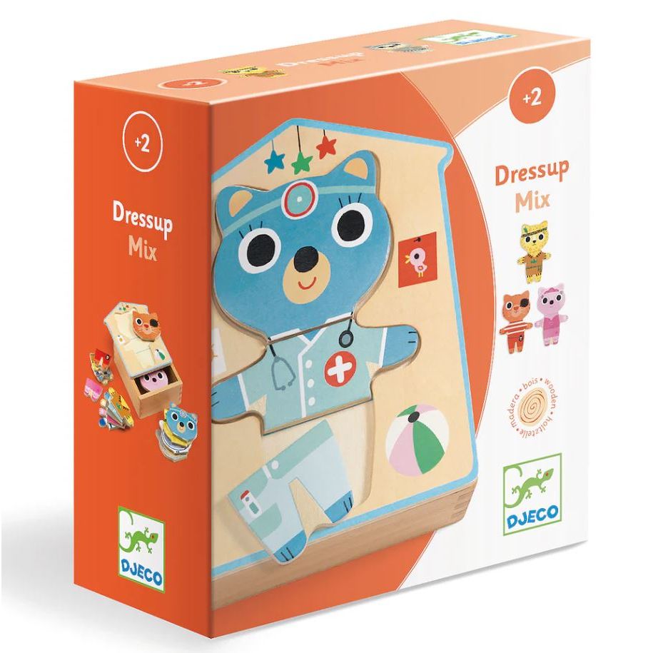 Djeco Dressup Mix Wooden Puzzle Puzzles &amp; Mazes Djeco
