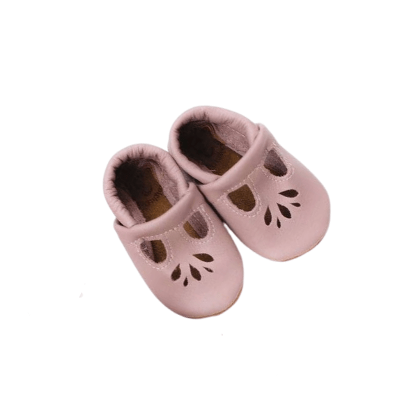 Starry Knight Lotus T-Strap Shoe- Dusty Rose Baby &amp; Toddler Shoes Starry Knight Designs