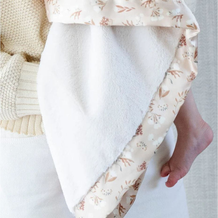 Saranoni Satin Border Receiving Blankets Swaddles &amp; Blankets Saranoni Flora  