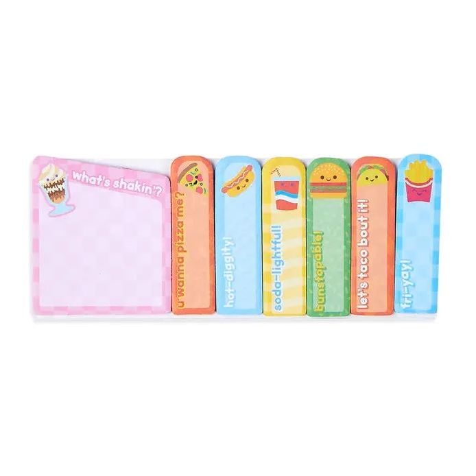 Ooly Note Pads Sticky Tabs- Fast Food Sticky Notes Ooly