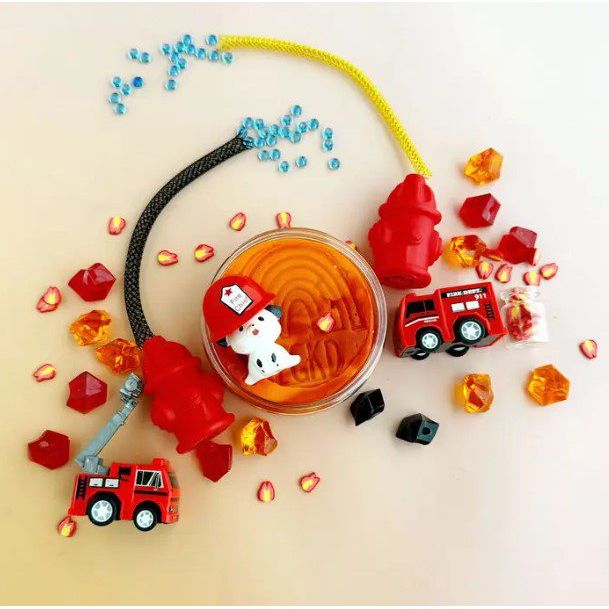 Earth Grown KidDough Play Kit- Fire Station Clay/Dough EGKD