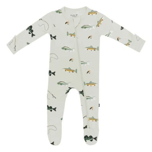 Kyte Baby Zippered Footie Prints Footie Kyte Baby NB Fishing